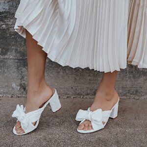 Lulus Dorothea Ivory Knotted High Heel Sandals White - Size 6